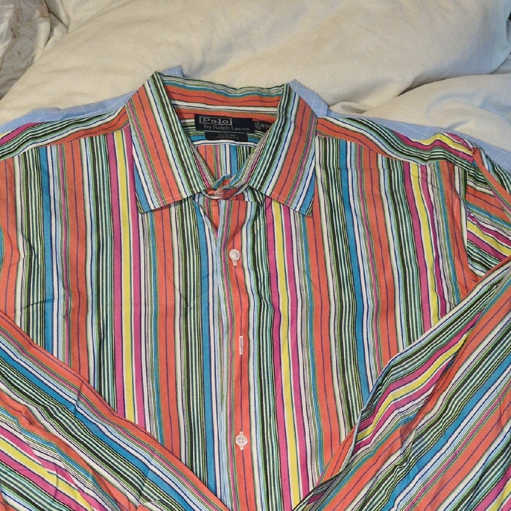 Polo by Ralph Lauren Vibrant Striped Men's Shirt